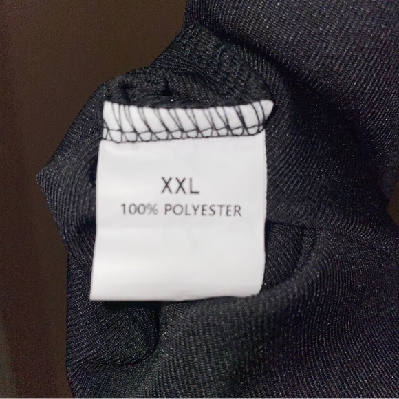 Black Notch Neck Relaxed Fit T-Shirt - Picture 4 of 4